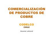 COMERCIALIZACIÓN DE PRODUCTOS DE COBRE ... - Codelco