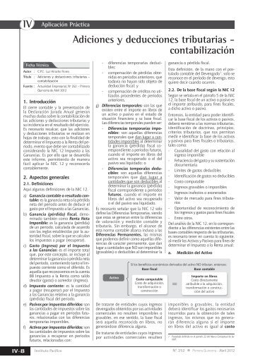 Adiciones y deducciones tributarias - Revista Actualidad Empresarial