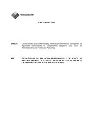 Circular N° 1218 - Superintendencia de Pensiones