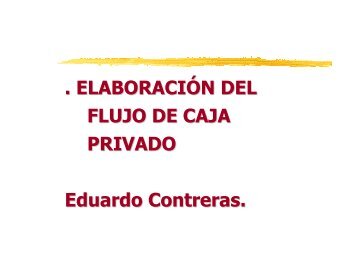 ELABORACIÓN DEL FLUJO DE CAJA PRIVADO Eduardo Contreras