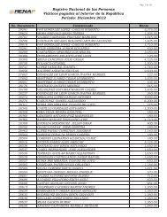 Registro Nacional de las Personas Viáticos pagados al ... - RENAP