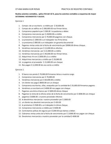 Asientos Contables Con IVA - CETis 143