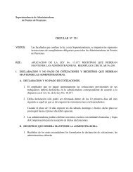 Circular N° 551 - Superintendencia de Pensiones