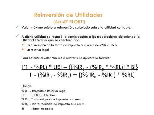 IMPUESTO A LA RENTA SOCIEDADES