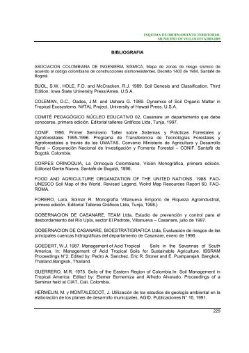 EOT - Villanueva - Casanare - Bibliografía (2 pag - 87 Kb) - ESAP