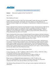 Healthcare Provider Introductory Letter Redline - Amgen