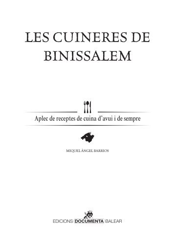 LES CUINERES DE BINISSALEM - Documenta Balear