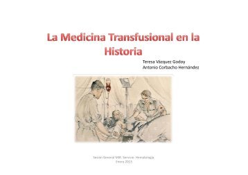 La medicina tranfusional en la historia - Area de Salud de Badajoz