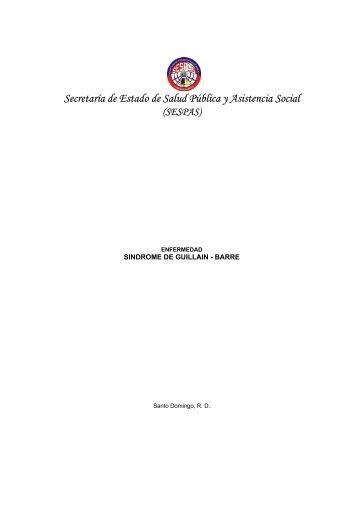 S13 Síndrome de Guillain-Barré - Ministerio de Salud Pública