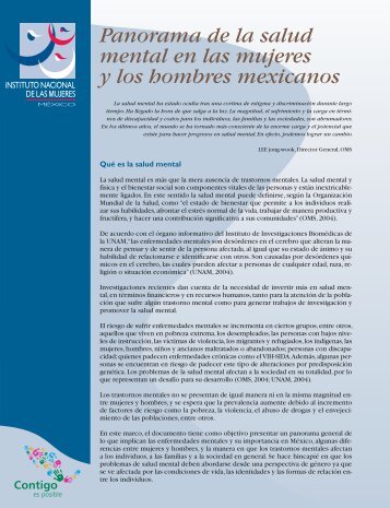 Panorama de la salud mental en las mujeres y los hombres ...