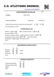 cuestionario de salud - cd atletismo dromos