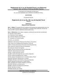 Reglamento de la Ley de Equidad Fiscal y sus Reformas