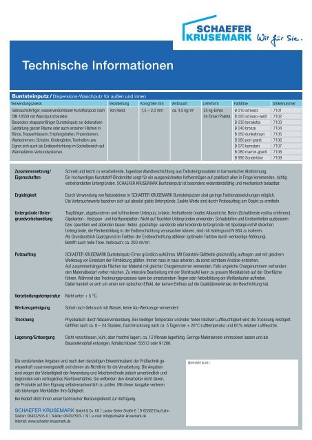 Buntsteinputze von SCHAEFER KRUSEMARK