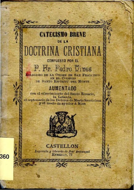 DOCTRINA CRISfIANA - Repositori UJI