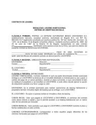 contrato de leasing. modalidad - Banco Davivienda