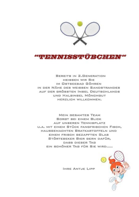 “TENNISSTÜBCHEN“