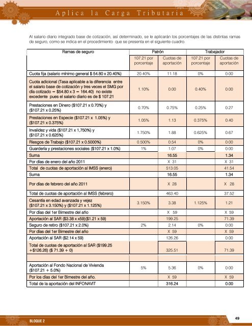 Aplica la Carga Tributaria