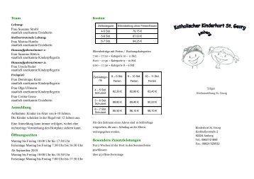 Flyer drucken - Pfarrei St. Georg