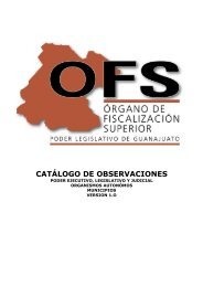 catálogo de observaciones - Órgano de Fiscalización Superior del ...