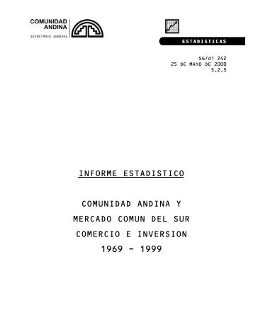 informe estadistico - Intranet - Comunidad Andina