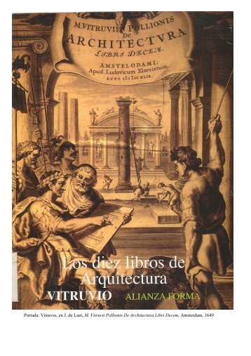 Portada: Vitruvio, en J. de Laet, M. Vitruvii - Historia Antigua