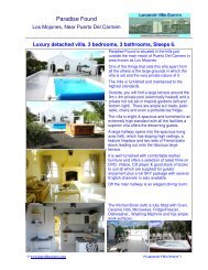 Paradise Found - Lanzarote Villa Owners