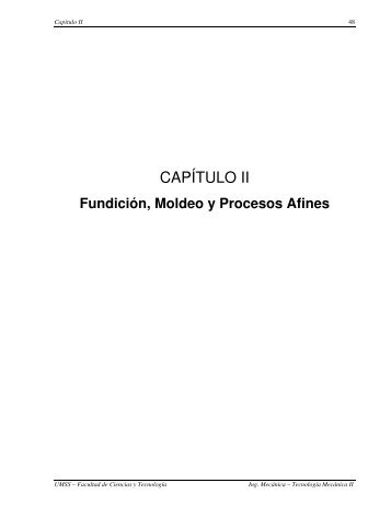 CAPÍTULO II - Materias FCyT UMSS