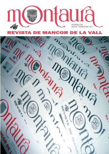 2012 Revista 2n trimestre - Ajuntament de Mancor de la Vall