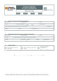 Solicitud de Estancia Temporal en Centro Residencial - Instituto ...