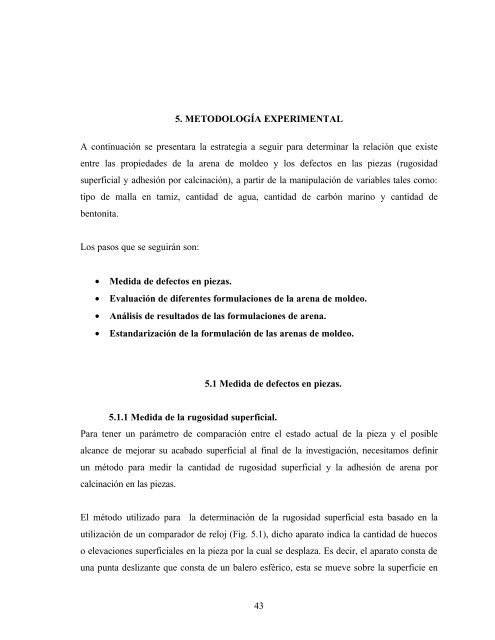 determinación de la composición óptima de la arena de fundición ...