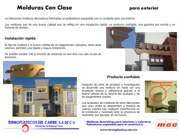 Molduras Con Clase para exterior - Termoplasticos.com.mx