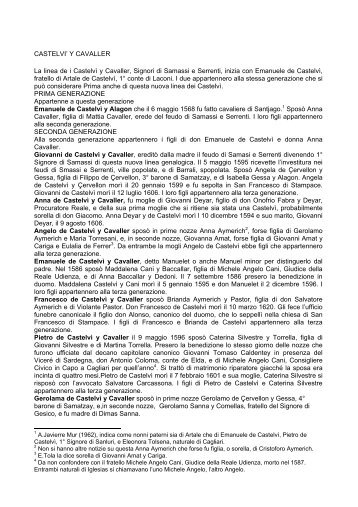 castelvi' y cavaller - Associazione Araldica Genealogica Nobiliare ...