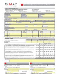 Solicitud de Seguro por Descuento por Planilla - RIMAC Seguros