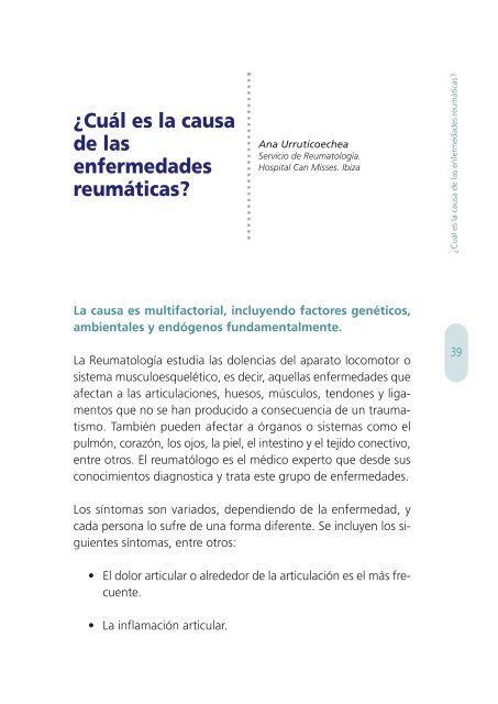 Enfermedades Reumáticas: Las preguntas de los pacientes - Pfizer