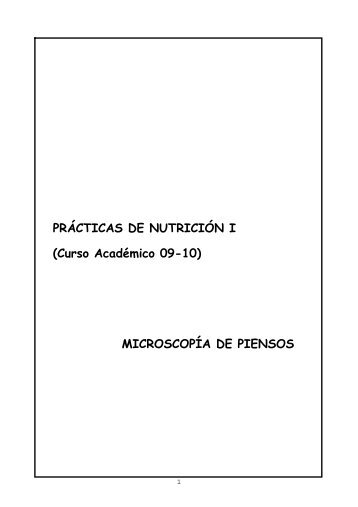 MICROSCOPÍA DE PIENSOS