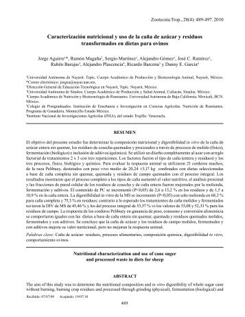 Caracterización nutricional y uso de la caña de azúcar y ... - Inia