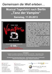 „Tanz der Vampire“ - Schaffranek Kulmbach