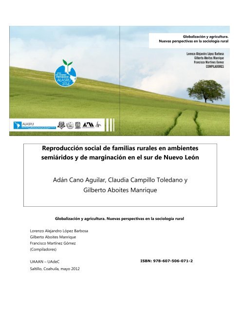Reproducción social de familias rurales en ambientes ... - alasru