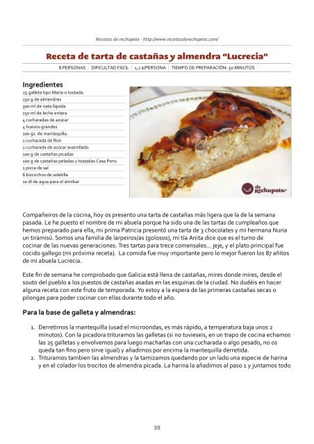 Recetario de Cocina Gallega - Recetas de rechupete