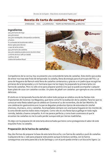 Recetario de Cocina Gallega - Recetas de rechupete