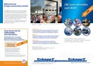 CNC-Laserschneiden nach Maß! - Schages CNC-Lasertechnik