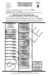 Official election ballot state of rhode island - Rhode Island Office of ...