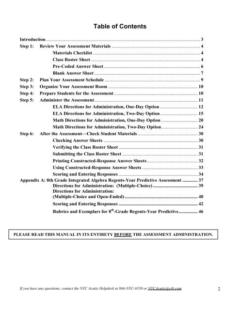 Spring Benchmark Spanish Assessment ... - CTB/McGraw-Hill