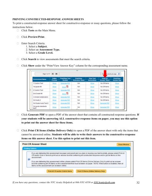 Spring Benchmark Spanish Assessment ... - CTB/McGraw-Hill