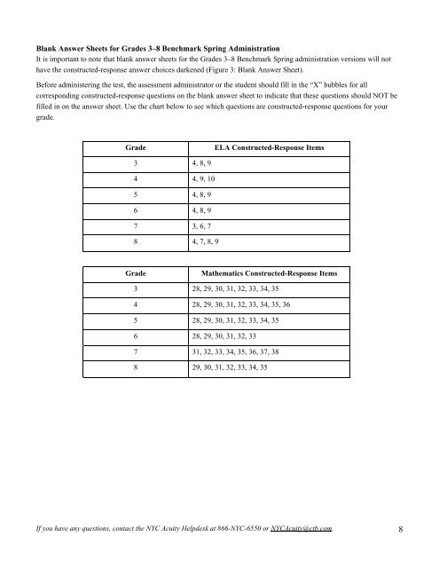 Spring Benchmark Spanish Assessment ... - CTB/McGraw-Hill