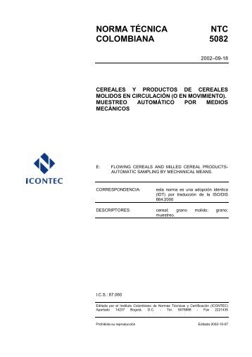 NTC 5082 - ICONTEC Internacional