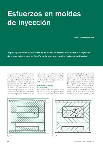 Esfuerzos en moldes de inyección - Técnica Industrial