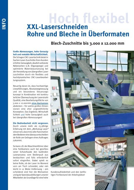 XXL-Laserschneiden - Schages CNC-Lasertechnik