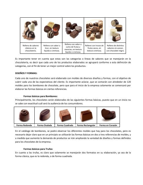 plan de negocios para crear una empresa de chocolateria fina ...