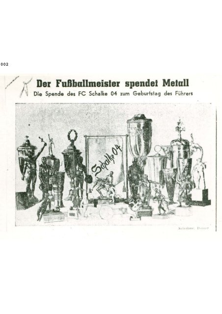 Unterrichtsmaterial NS-Zeit - FC Schalke 04